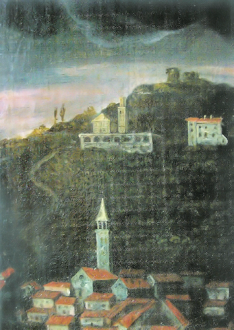 Chiesa della Beata Vergine del Soccorso in un dipinto del 1704