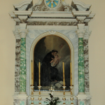 Affresco di sant'Antonio nella chiesa parrocchiale di santa Fosca